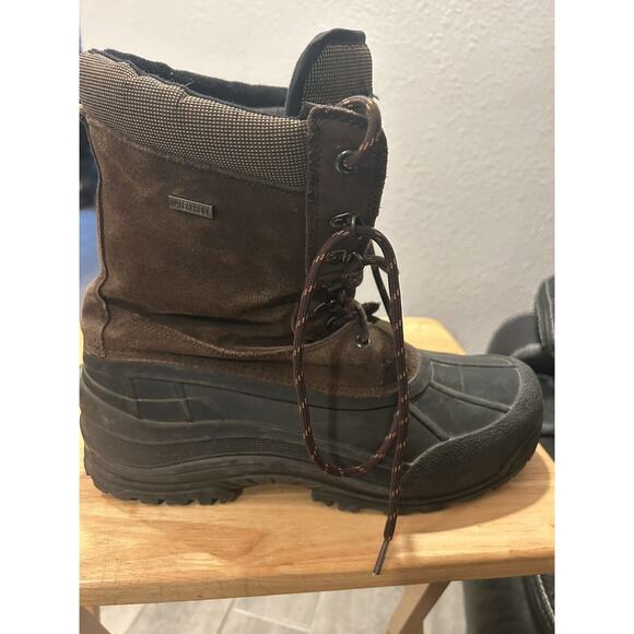 Tamarak Snow Boots Size 12 Leather ,Insoles of Thermolite Insulation Black - Picture 2 of 6